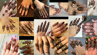 Latest beautiful stylish mehndi design  finger henna design  simple most stylish finger mehndi [upl. by Dillie]