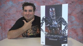 Terminator Genisys Endoskeleton 16 Hot Toys Unboxing [upl. by Niran543]