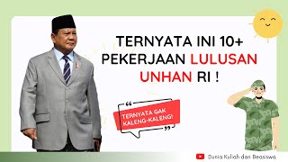 DAFTAR PEKERJAAN LULUSAN UNHAN RI  UNIVERSITAS PERTAHANAN  ALUMNI UNHAN JADI APA  KERJA DI MANA [upl. by Valente936]