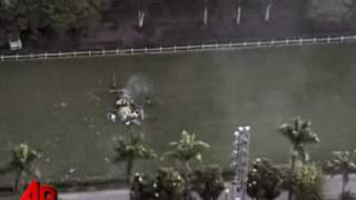 Raw Video Helicopter Crash Caught on Tape [upl. by Vershen]