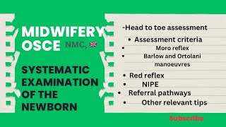 How to do SEN station Midwifery OSCE  Head to toe exam [upl. by Ailito]