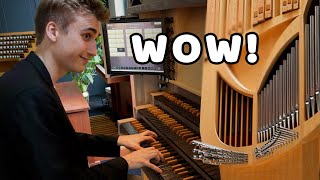 Crazy Pipe Organ with Spanish Trumpets amp Fun Stops  Full Pipe Organ Tour with Paul Fey Organist [upl. by Yenaled910]