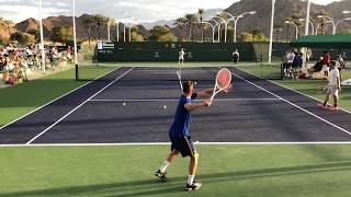 Dominic Thiem amp Diego Schwartzman  IW Court Level Practice [upl. by Waki897]