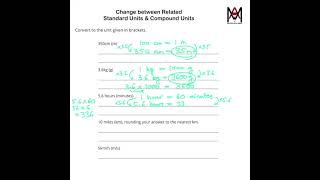 Change between Related Standard Units amp Compound Units [upl. by Edmund]