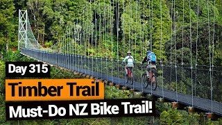 🚴 Timber Trail MustDo Bike Trail in New Zealand – New Zealands Biggest Gap Year [upl. by Rubin349]