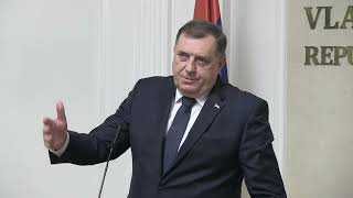 Milorad Dodik se svađa s novinarima [upl. by Aihsetan]