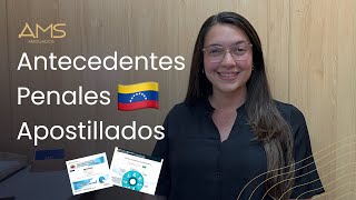 CÓMO OBTENER y APOSTILLAR los ANTECEDENTES PENALES VENEZOLANOS [upl. by Ikcin478]