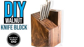 How to Make a Solid Wood Knife Block  and Throw Knives [upl. by Maxine317]