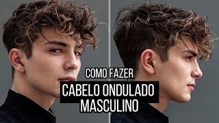 CABELO ONDULADO MASCULINO TUTORIAL  ALEX CURSINO [upl. by Anomor346]