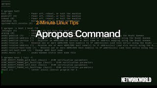 How to use the Apropos Command [upl. by Oflodor]