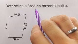 COMO CALCULAR A ÁREA DESSE TERRENO [upl. by Yolande455]