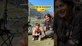 Winter in kashmir☃️❤️😍vanlife campervans kashmir india ghumakkadbugz [upl. by Georgette]