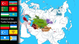 History of the Turkic languages Timeline [upl. by Rucker894]