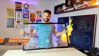 Touch Screen Panel 40 inch  How to convert Monitor into touch Screen🔥  Unboxing amp Review in Hindi [upl. by Glialentn203]