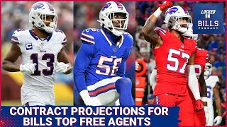 Examining market for Buffalo Bills free agents Leonard Floyd Gabe Davis Daquan Jones amp AJ Epenesa [upl. by Krystalle]