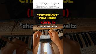 playing PIANO with CHOPSTICKS… 🎹🥢😱 piano chopsticks challenge song cover music workout [upl. by Arrec]