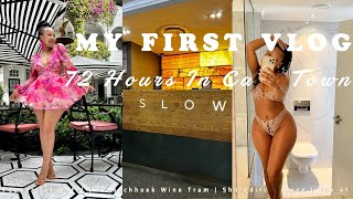 My First Vlog  Cape Town  Pepperclub hotel  Franschhoek Wine Tram  Shoreditch House  The 41 [upl. by Nioe]