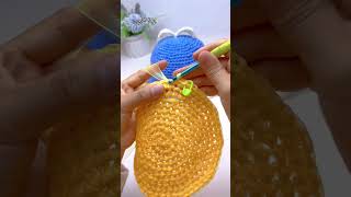 Crocheted hat 🎩 Crochet technique 뜨개질 모자 뜨개질 기법 crochet 뜨개질 tutorial shorts uncinetto [upl. by Netsirc]