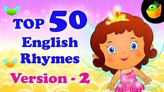 Top 50 Hit Songs Version 2 For Kids  Compilation of Best Children English Nursery Rhymes [upl. by Nerraj]