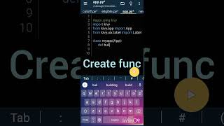 simple app using Kivy on pydroid android python kivy kivymd [upl. by Moon]