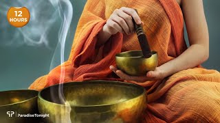 12 Hours Tibetan Meditation Singing Bowls Deep Sleep  The Sound of Inner Peace 11 [upl. by Kessel]