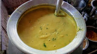 Dal Pakwan  Sindhi Breakfast  Tasty Bhungra Batata  Street Food in Rajkot India [upl. by Ahsaek]