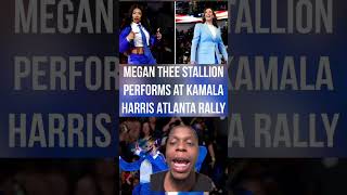 Megan Thee Stallion Performs At Kamala Harris Political Rally Megantheestallion kamalaharris [upl. by Bergess]