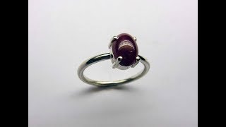 Cabochon stacker ring [upl. by Nosduj]