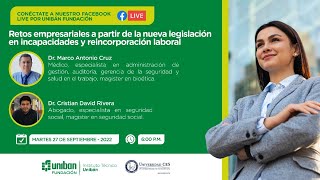 Retos empresariales a partir de la nueva legislación en incapacidades y reincorporación laboral [upl. by Cressida]