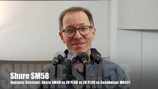 Dynamic Shootout Shure SM58 vs EV PL80 vs EV PL95 vs Sennheiser MD431 [upl. by Aizahs]