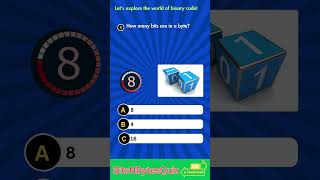 Binary digit Number   Quiz  BitsNBytesQuiz [upl. by Pernick]