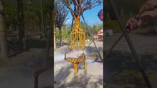 Tree chair planting process Good tools and machinery can increase work efficiency [upl. by Noval]