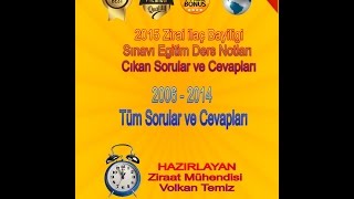 zirai ilaç bayilik sınavı soruları ders notları çalışalım [upl. by Ayardna419]