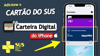  Agora da pra adicionar a Carteirinha do SUS e Certificado de Vacina no Apple Pay do iPhone [upl. by Wyndham419]