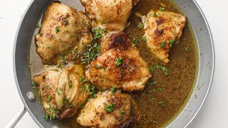 Pan fried Chicken Thighs Recipe [upl. by Ponce]