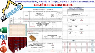 Análisis sismorresistente de Albañilería confinada [upl. by Adnov]