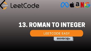 Roman To Integer  LeetCode  13  Malayalam  Java  Easy [upl. by Ellenrahs]