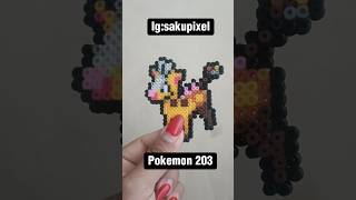 Girafarig Beads perlerbeads pixelart pixelartist pokemon girafarig [upl. by Mohsen]