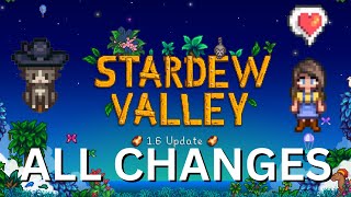 Every Change in the Stardew Valley 16 Update SPOILER ALERT [upl. by Haerr944]