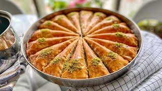 Baklava Recipe Best Turkish Pistachio Baklava You Can Make At Home Baklava [upl. by Meri]