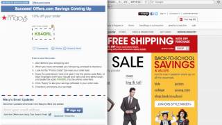 Macys Coupon Code 2013  How to use Promo Codes and Coupons for Macyscom [upl. by Fagaly]