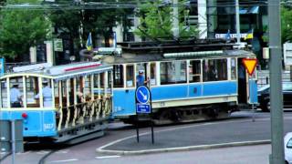 Old trams in Gothenburg Sweden Alte Straßenbahn Göteborg Schweden [upl. by Annet264]