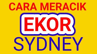 CARA MERUMUS EKOR JITU SYDNEY [upl. by Streetman]