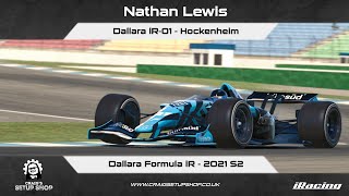 iRacing  21S2  Dallara iR01  Dallara Formula iR  Hockenheim  NL [upl. by Till]