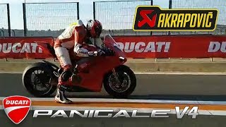 Ducati Panigale V4  launch control ¡¡EPIC SOUND [upl. by Elke]