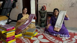 Pattu sarees with prices low price pattu sarees for festival sessions vlogs vlog viralvideo [upl. by Nirret]