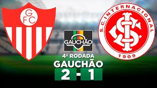 GUARANY DE BAGÉ 2 x 1 INTERNACIONAL Campeonato Gaúcho 2024 4ª Rodada  Narração [upl. by Sueaddaht328]