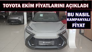 TOYOTA EKİM FİYATLATRINI AÇIKLADIBU NASIL KAMPANYALI FİYAT 3 Ü BİR ARADA [upl. by Accber917]