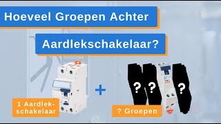 Hoeveel Groepen Achter een Aardlekschakelaar Aardlekbeveiliging  GewissElektro [upl. by Hsirap]