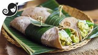 Kalia Jackfruit Curry in a Wrap  Roti  Vegan Vegetarian Recipe [upl. by Dolhenty828]